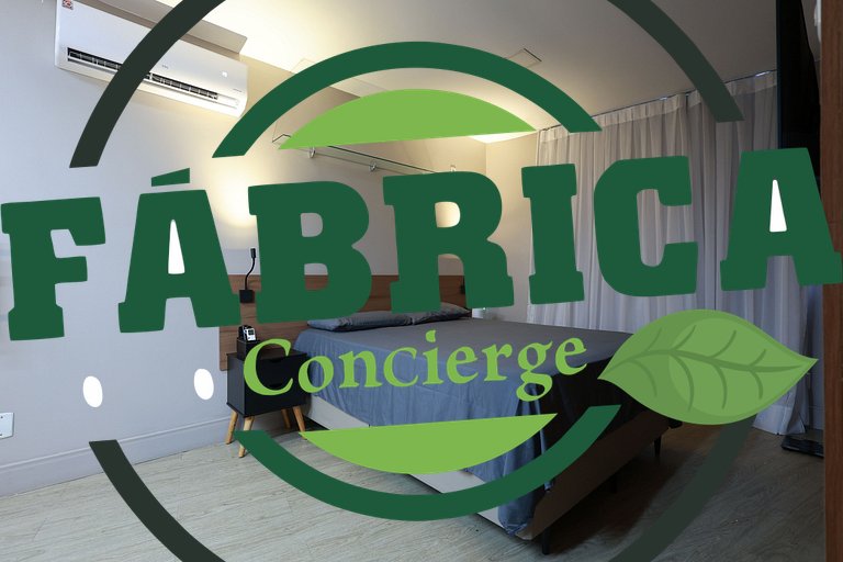 Estúdio DM 1610 — Quarto de casal e sala, perto de tudo.